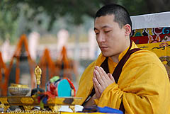 Karmapa at the Kagyu Monlam 2012