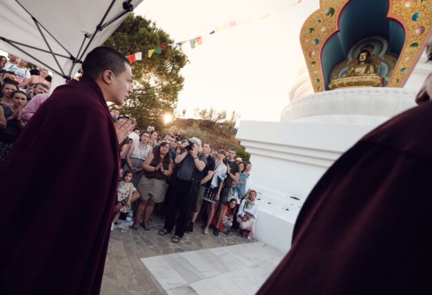 Thaye Dorje, His Holiness the 17th Gyalwa Karmapa, visits Karma Guen and Benalmadena. Photo: Tokpa Korlo.