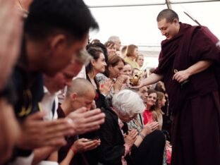 Thaye Dorje, His Holiness the 17th Gyalwa Karmapa, visits the London Diamond Way Buddhist Centre. Photo: Tokpa Korlo.