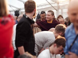 Thaye Dorje, His Holiness the 17th Gyalwa Karmapa, visits the London Diamond Way Buddhist Centre. Photo: Tokpa Korlo.