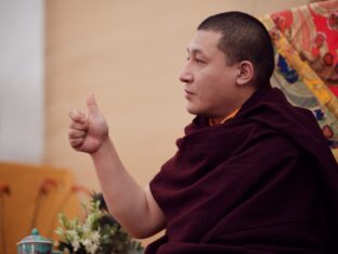 Thaye Dorje, His Holiness the 17th Gyalwa Karmapa, visits the London Diamond Way Buddhist Centre. Photo: Tokpa Korlo.