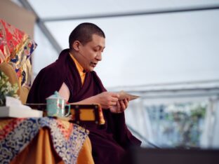 Thaye Dorje, His Holiness the 17th Gyalwa Karmapa, visits the London Diamond Way Buddhist Centre. Photo: Tokpa Korlo.