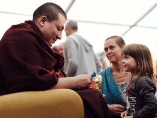 Thaye Dorje, His Holiness the 17th Gyalwa Karmapa, visits the London Diamond Way Buddhist Centre. Photo: Tokpa Korlo.