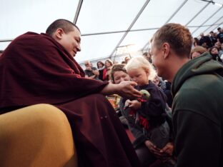 Thaye Dorje, His Holiness the 17th Gyalwa Karmapa, visits the London Diamond Way Buddhist Centre. Photo: Tokpa Korlo.