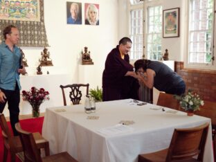 Thaye Dorje, His Holiness the 17th Gyalwa Karmapa, visits the London Diamond Way Buddhist Centre. Photo: Tokpa Korlo.