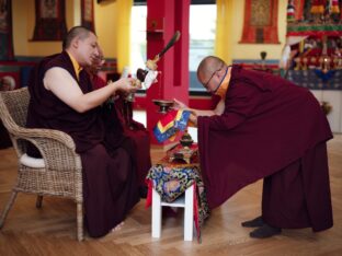 Thaye Dorje, His Holiness the 17th Gyalwa Karmapa, visits Nala Centre and Padkar Ling in the Czech Republic. Photo: Tokpa Korlo.