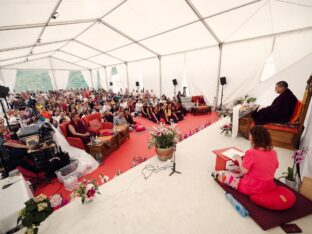 Thaye Dorje, His Holiness the 17th Gyalwa Karmapa, visits Nala Centre and Padkar Ling in the Czech Republic. Photo: Tokpa Korlo.