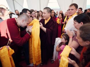 Thaye Dorje, His Holiness the 17th Gyalwa Karmapa, visits Nala Centre and Padkar Ling in the Czech Republic. Photo: Tokpa Korlo.