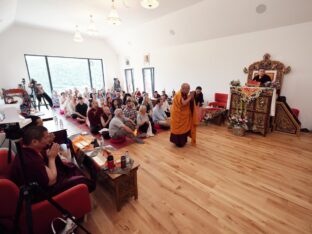 Thaye Dorje, His Holiness the 17th Gyalwa Karmapa, visits Nala Centre and Padkar Ling in the Czech Republic. Photo: Tokpa Korlo.