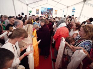 Thaye Dorje, His Holiness the 17th Gyalwa Karmapa, visits Nala Centre and Padkar Ling in the Czech Republic. Photo: Tokpa Korlo.