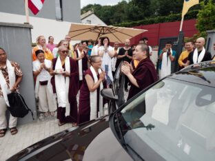 Thaye Dorje, His Holiness the 17th Gyalwa Karmapa, visits Nala Centre and Padkar Ling in the Czech Republic. Photo: Tokpa Korlo.