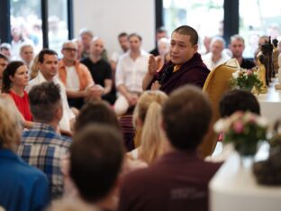 Thaye Dorje, His Holiness the 17th Gyalwa Karmapa, visits Nala Centre and Padkar Ling in the Czech Republic. Photo: Tokpa Korlo.