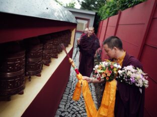 Thaye Dorje, His Holiness the 17th Gyalwa Karmapa, visits Nala Centre and Padkar Ling in the Czech Republic. Photo: Tokpa Korlo.