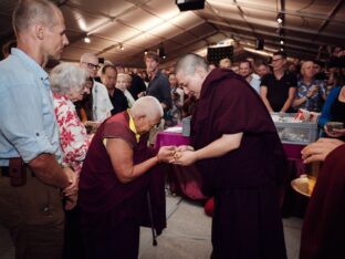 Thaye Dorje, His Holiness the 17th Gyalwa Karmapa, at the Europe Center. Photo: Tokpa Korlo.