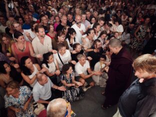 Thaye Dorje, His Holiness the 17th Gyalwa Karmapa, at the Europe Center. Photo: Tokpa Korlo.