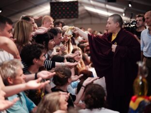 Thaye Dorje, His Holiness the 17th Gyalwa Karmapa, at the Europe Center. Photo: Tokpa Korlo.