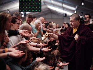 Thaye Dorje, His Holiness the 17th Gyalwa Karmapa, at the Europe Center. Photo: Tokpa Korlo.