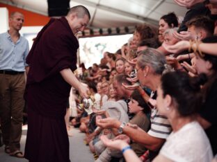 Thaye Dorje, His Holiness the 17th Gyalwa Karmapa, at the Europe Center. Photo: Tokpa Korlo.