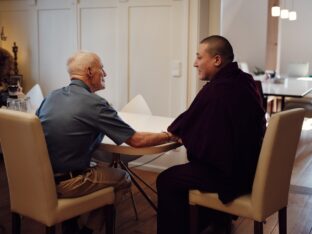 Thaye Dorje, His Holiness the 17th Gyalwa Karmapa, at the Europe Center. Photo: Tokpa Korlo.