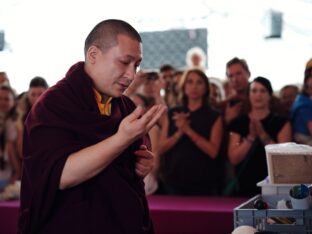 Thaye Dorje, His Holiness the 17th Gyalwa Karmapa, at the Europe Center. Photo: Tokpa Korlo.