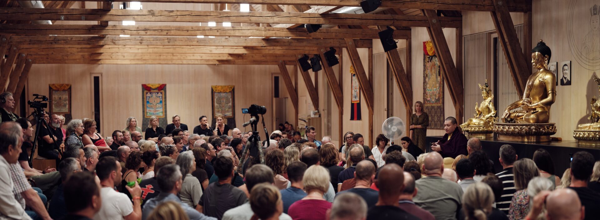 Thaye Dorje, His Holiness the 17th Gyalwa Karmapa, at the Europe Center. Photo: Tokpa Korlo.