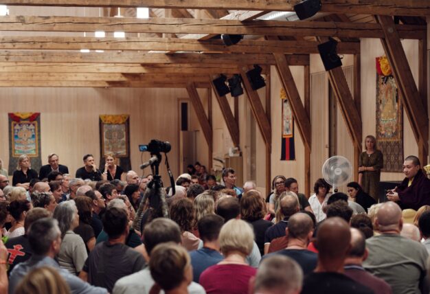 Thaye Dorje, His Holiness the 17th Gyalwa Karmapa, at the Europe Center. Photo: Tokpa Korlo.