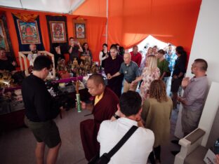 Thaye Dorje, His Holiness the 17th Gyalwa Karmapa, at the Europe Center. Photo: Tokpa Korlo.