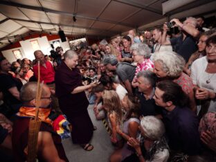 Thaye Dorje, His Holiness the 17th Gyalwa Karmapa, at the Europe Center. Photo: Tokpa Korlo.