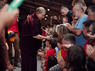 Thaye Dorje, His Holiness the 17th Gyalwa Karmapa, at the Europe Center. Photo: Tokpa Korlo.