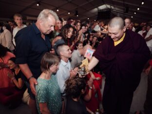 Thaye Dorje, His Holiness the 17th Gyalwa Karmapa, at the Europe Center. Photo: Tokpa Korlo.