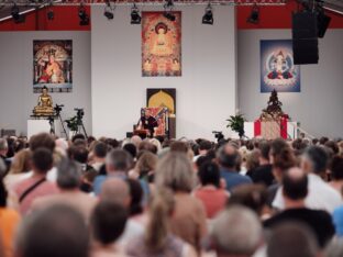 Thaye Dorje, His Holiness the 17th Gyalwa Karmapa, at the Europe Center. Photo: Tokpa Korlo.