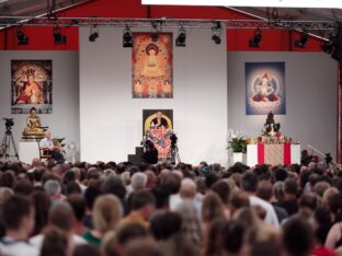 Thaye Dorje, His Holiness the 17th Gyalwa Karmapa, at the Europe Center. Photo: Tokpa Korlo.