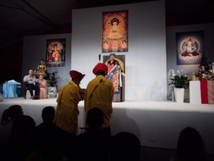 Thaye Dorje, His Holiness the 17th Gyalwa Karmapa, at the Europe Center. Photo: Tokpa Korlo.