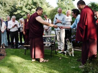 Thaye Dorje, His Holiness the 17th Gyalwa Karmapa, visits Harrogate and Manchester. Photo: Tokpa Korlo.