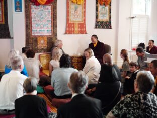 Thaye Dorje, His Holiness the 17th Gyalwa Karmapa, visits Harrogate and Manchester. Photo: Tokpa Korlo.