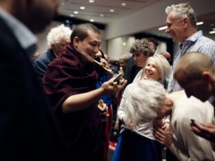 Thaye Dorje, His Holiness the 17th Gyalwa Karmapa, visits Harrogate and Manchester. Photo: Tokpa Korlo.