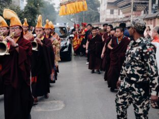 Thaye Dorje, His Holiness the 17th Gyalwa Karmapa, presided over the 2024 Kagyu Monlam in Bodh Gaya. Photo: Tokpa Korlo