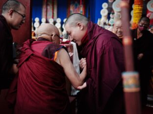 Thaye Dorje, His Holiness the 17th Gyalwa Karmapa, presided over the 2024 Kagyu Monlam in Bodh Gaya. Photo: Tokpa Korlo