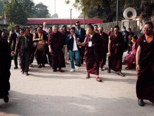 Thaye Dorje, His Holiness the 17th Gyalwa Karmapa, presided over the 2024 Kagyu Monlam in Bodh Gaya. Photo: Tokpa Korlo