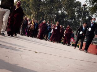 Thaye Dorje, His Holiness the 17th Gyalwa Karmapa, presided over the 2024 Kagyu Monlam in Bodh Gaya. Photo: Tokpa Korlo