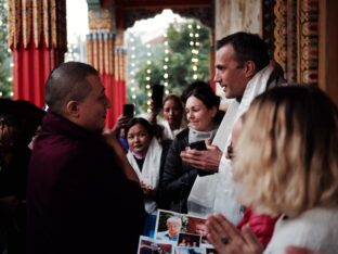 Thaye Dorje, His Holiness the 17th Gyalwa Karmapa, presided over the 2024 Kagyu Monlam in Bodh Gaya. Photo: Tokpa Korlo