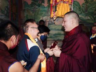 Thaye Dorje, His Holiness the 17th Gyalwa Karmapa, presided over the 2024 Kagyu Monlam in Bodh Gaya. Photo: Tokpa Korlo