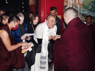 Thaye Dorje, His Holiness the 17th Gyalwa Karmapa, presided over the 2024 Kagyu Monlam in Bodh Gaya. Photo: Tokpa Korlo