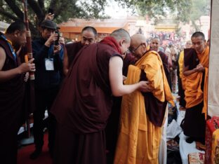 Thaye Dorje, His Holiness the 17th Gyalwa Karmapa, presided over the 2024 Kagyu Monlam in Bodh Gaya. Photo: Tokpa Korlo