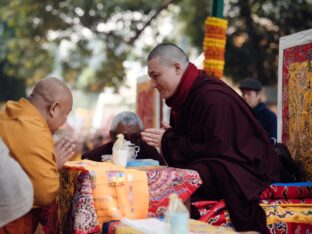 Thaye Dorje, His Holiness the 17th Gyalwa Karmapa, presided over the 2024 Kagyu Monlam in Bodh Gaya. Photo: Tokpa Korlo