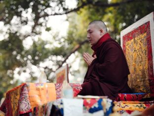 Thaye Dorje, His Holiness the 17th Gyalwa Karmapa, presided over the 2024 Kagyu Monlam in Bodh Gaya. Photo: Tokpa Korlo