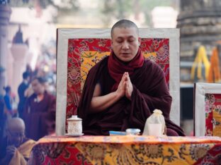 Thaye Dorje, His Holiness the 17th Gyalwa Karmapa, presided over the 2024 Kagyu Monlam in Bodh Gaya. Photo: Tokpa Korlo