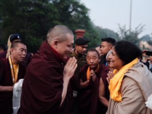 Thaye Dorje, His Holiness the 17th Gyalwa Karmapa, presided over the 2024 Kagyu Monlam in Bodh Gaya. Photo: Tokpa Korlo