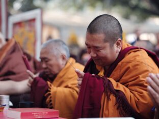 Thaye Dorje, His Holiness the 17th Gyalwa Karmapa, presided over the 2024 Kagyu Monlam in Bodh Gaya. Photo: Tokpa Korlo