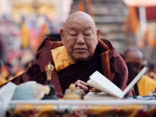 Thaye Dorje, His Holiness the 17th Gyalwa Karmapa, presided over the 2024 Kagyu Monlam in Bodh Gaya. Photo: Tokpa Korlo